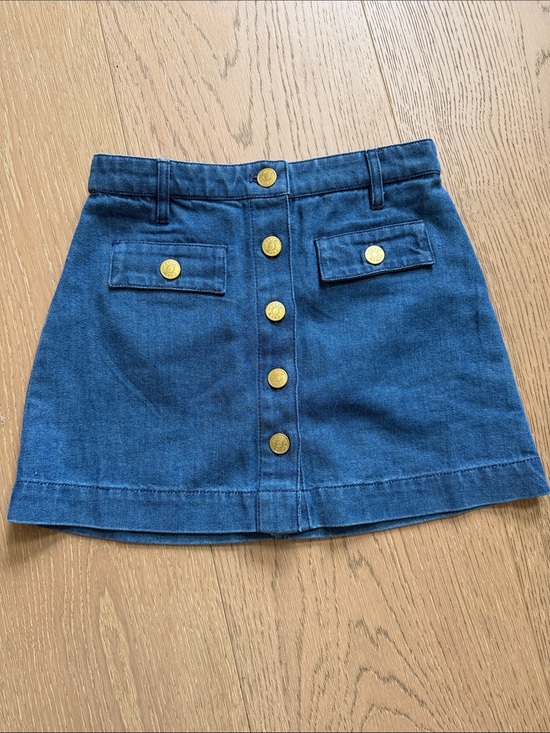 Crewcuts Dresses & Skirts - Classic Blue Denim Button-Front Skirt